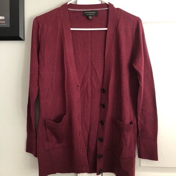 Banana Republic Merino Wool Long Cardigan - Picture 2 of 7